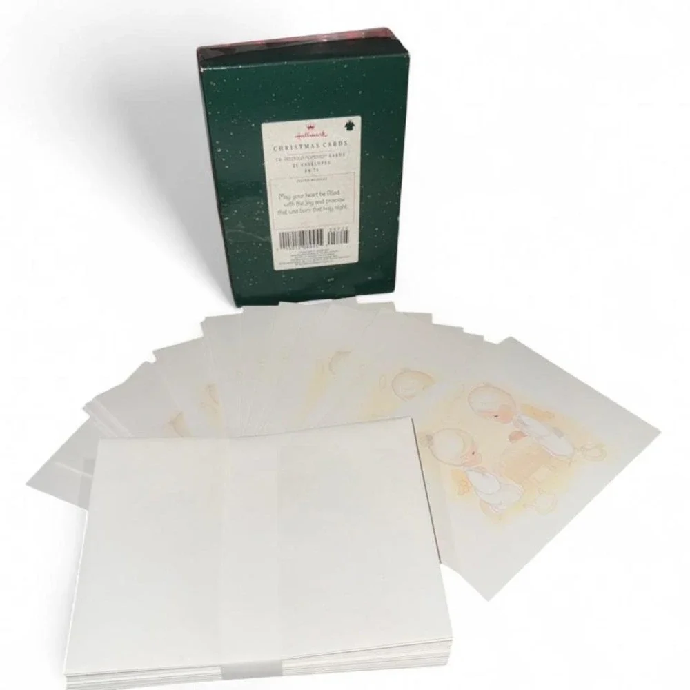 Vintage Precious Moments Christmas Cards‎ Set of 2 Boxes